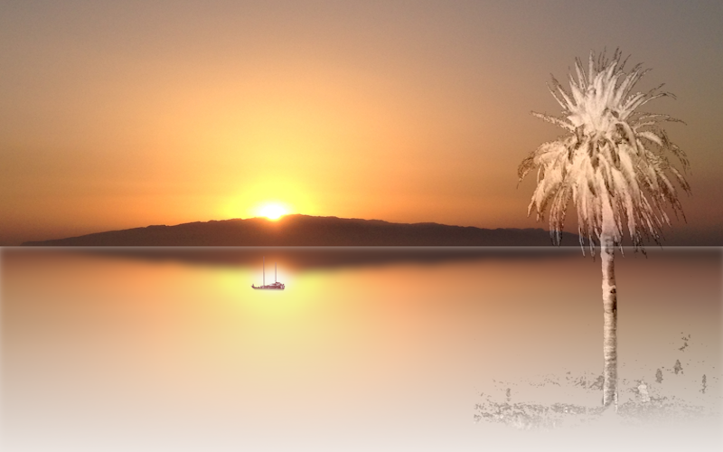Sonnenuntergang im Paradies