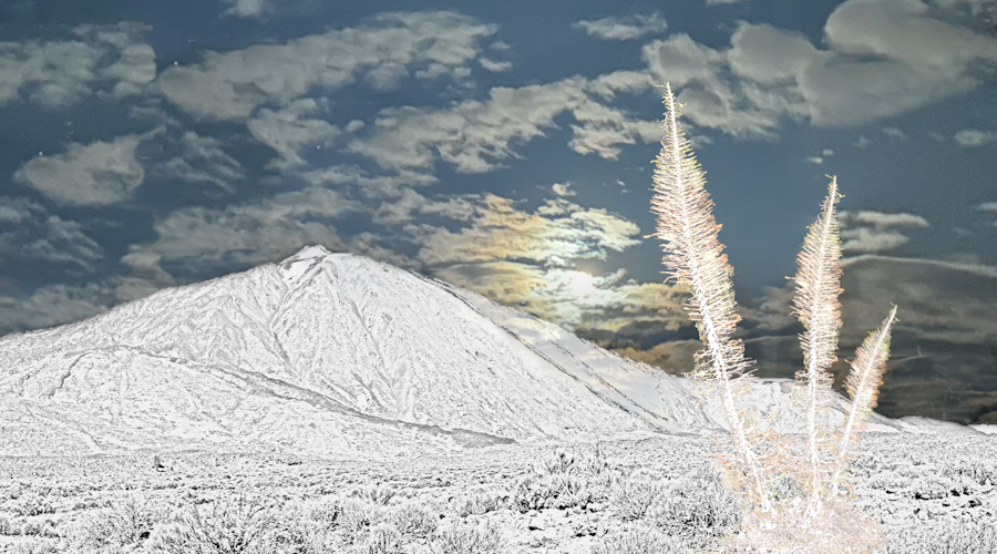 Mondschein über dem Teide