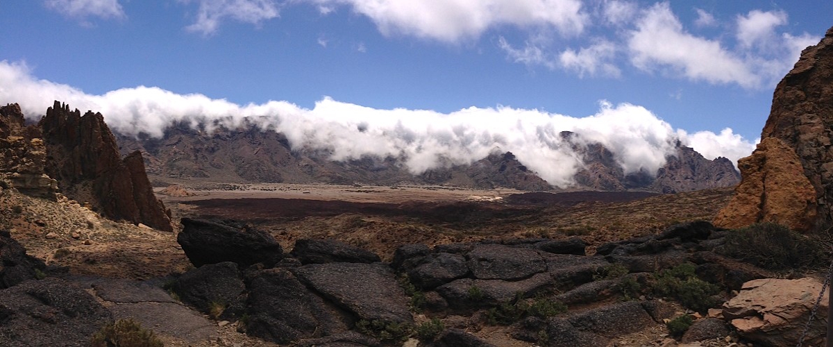 Wolkeneinbruch in den Cañadas