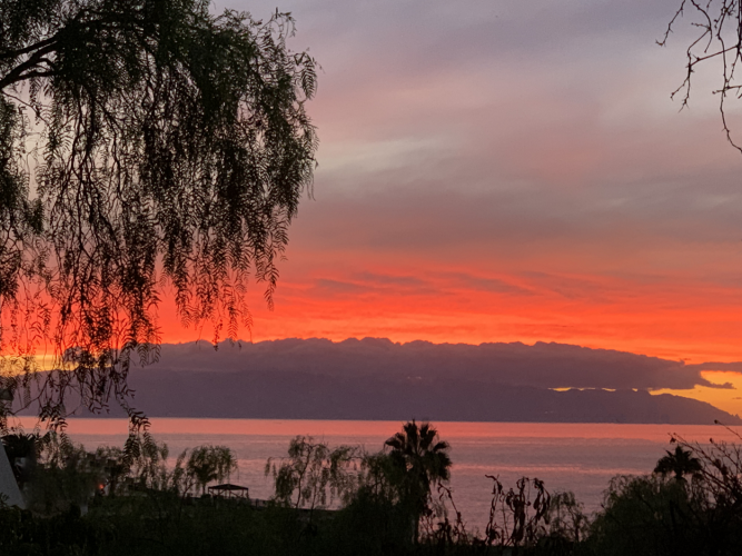 Sonnenuntergang hinter Gomera